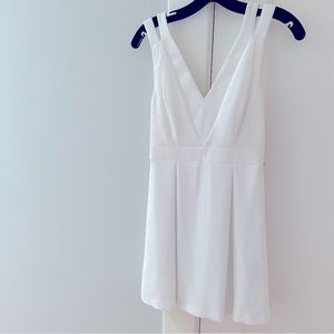 BCBG Lace Pleated Dress - WHITE in Size 0